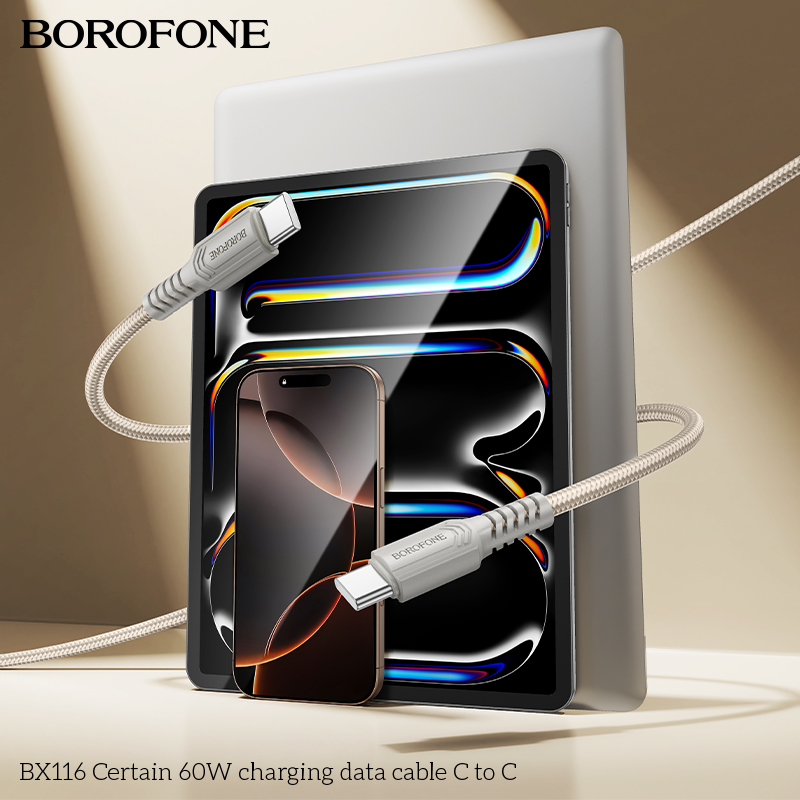 BOROFONE BX116 Certain USB-C to USB-C cable NZ 7